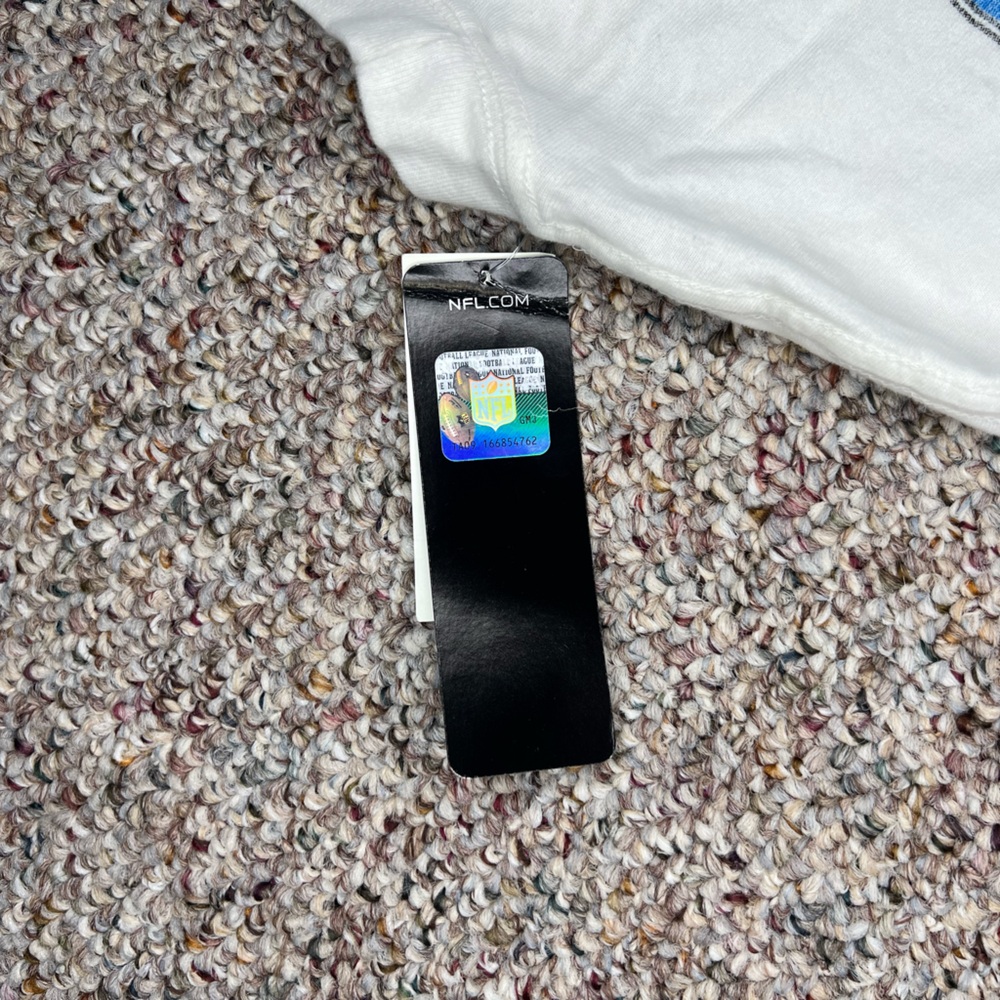 Abercrombie & Fitch Detroit Lions NFL White and Blue Game Tee Size XL NWT - Picture 6 of 6